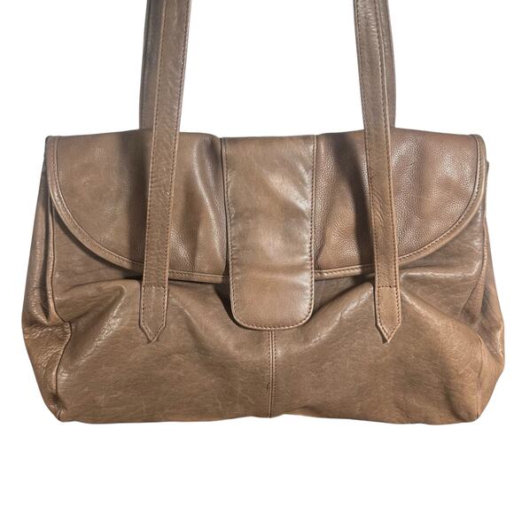 Handmade Leather Crossbody Shoulder Bag Brown Slouchy Satchel – Some Fading - Picture 2 of 15